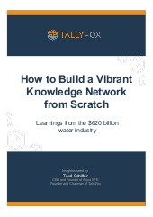 How to build a vibrant Knowledge Network from scratch.